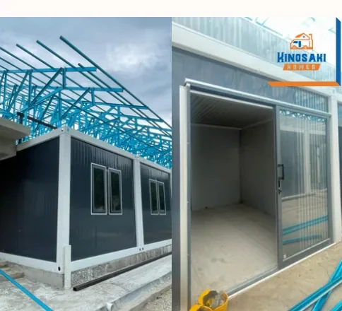 Foto tapak projek kabin Kinosaki di UnisZA Terengganu ketika pembinaan